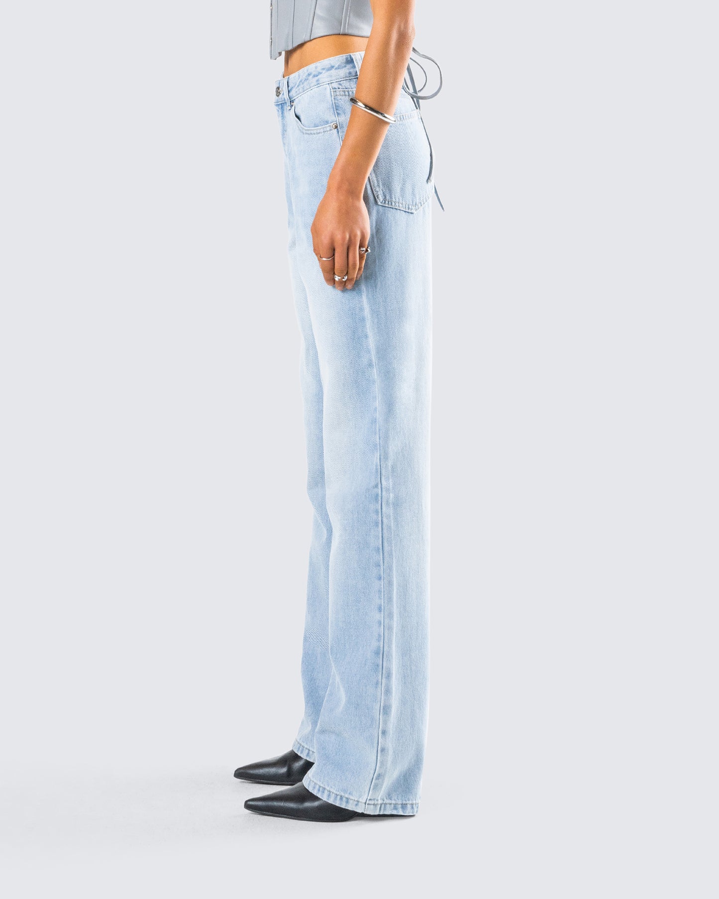 Zo Blue Denim Straight Leg Jean