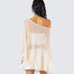 Zoella Ivory Off Shoulder Poncho