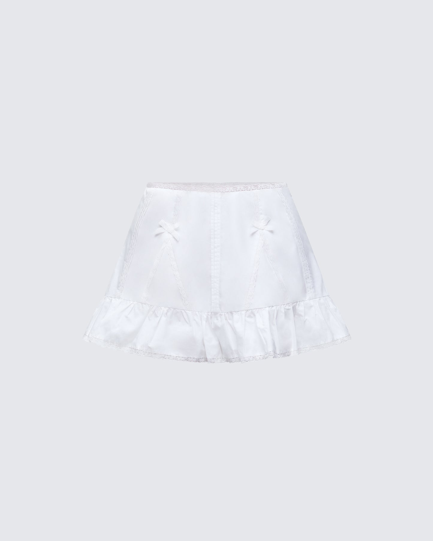 Zoella Ivory Ruffle Mini Skirt