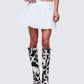 Zoella Ivory Ruffle Mini Skirt