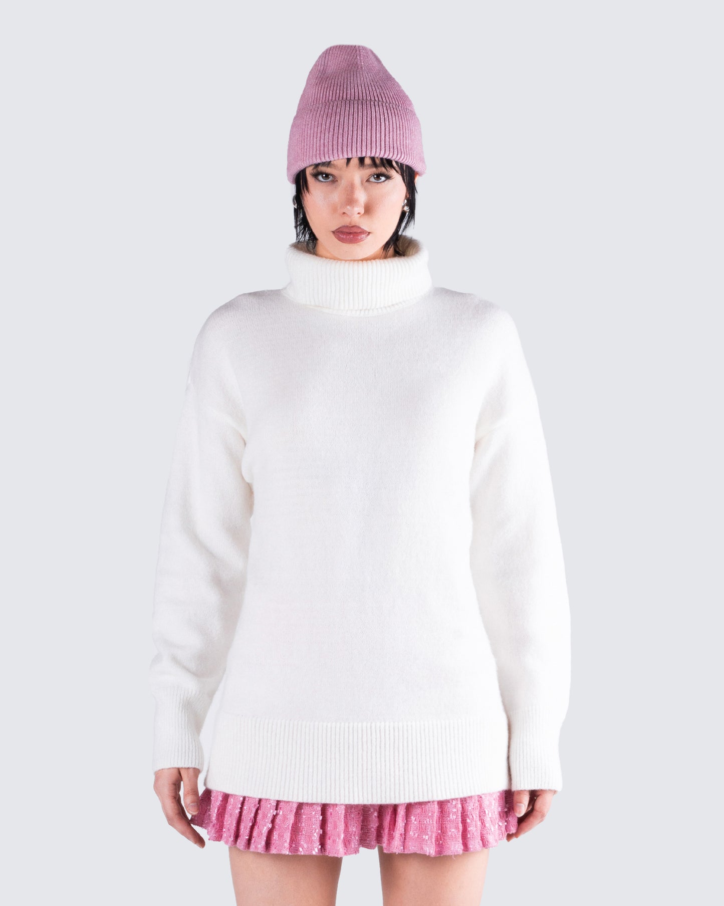 Carissa Ivory Sweater Knit Top