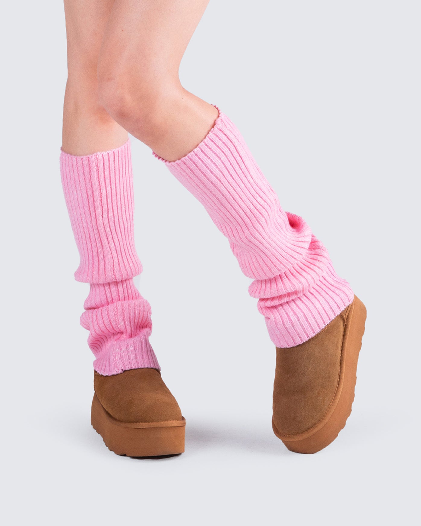 Thigh High Legwarmers - Neon Pink · Pole Junkie