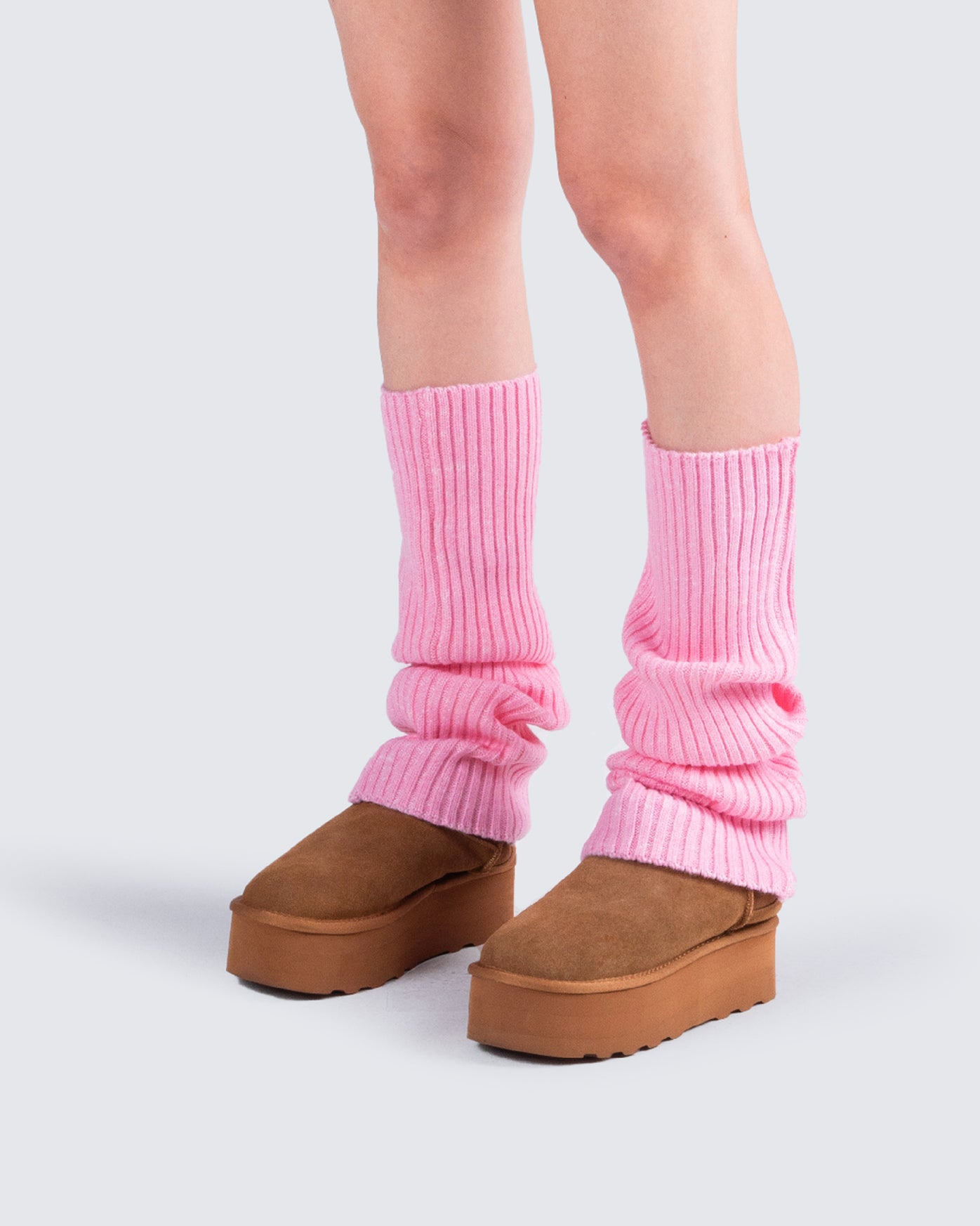 Girls Blossom Pink Leg Warmers