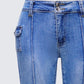 Zori Blue Flare Leg Denim Pant
