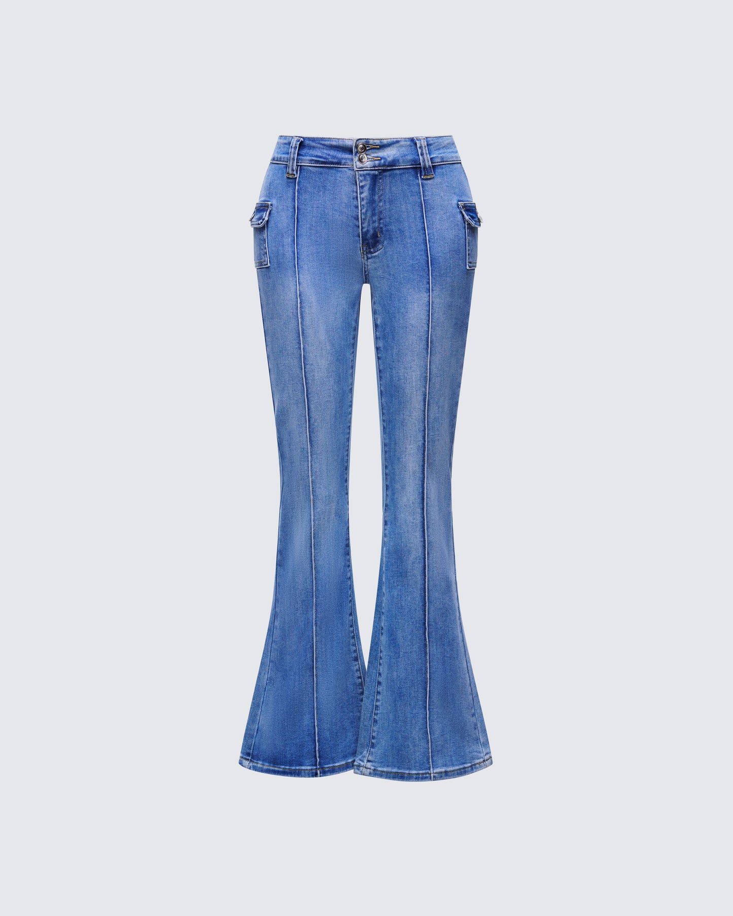 Zori Blue Flare Leg Denim Pant