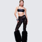 Zumi Black Fishnet Sequin Pants