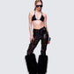 Women's black matching set front view – FINESSE