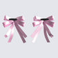 Felicity Pink Satin Bow Ties