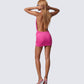 Clair Pink Plunge Drape Mini Dress