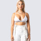 Romy White Logo Bralette