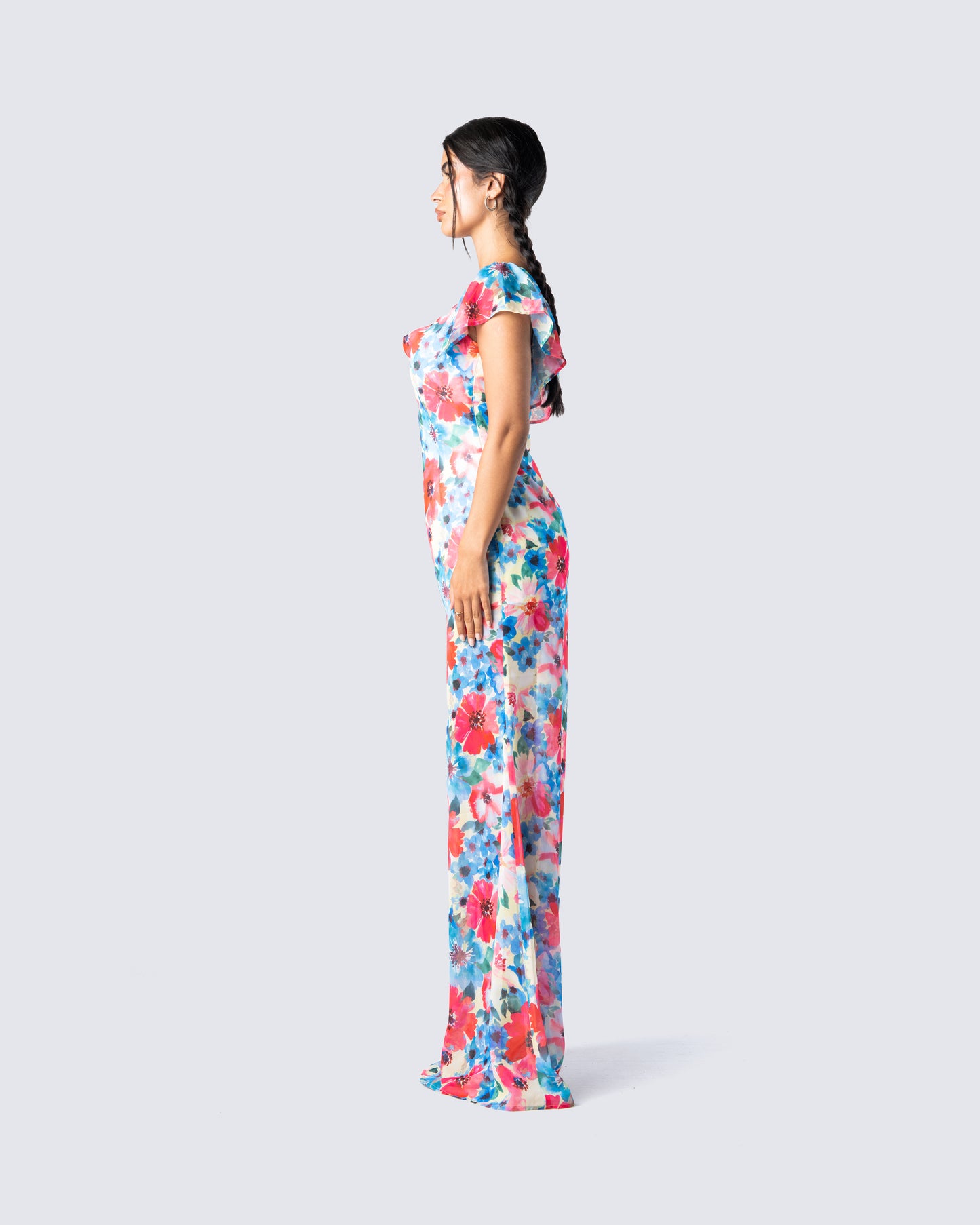 Helga Printed Floral Maxi Dress