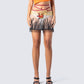 Leona Embroidered Mesh Mini Skirt