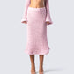 Senga Pink Sweater Midi Skirt