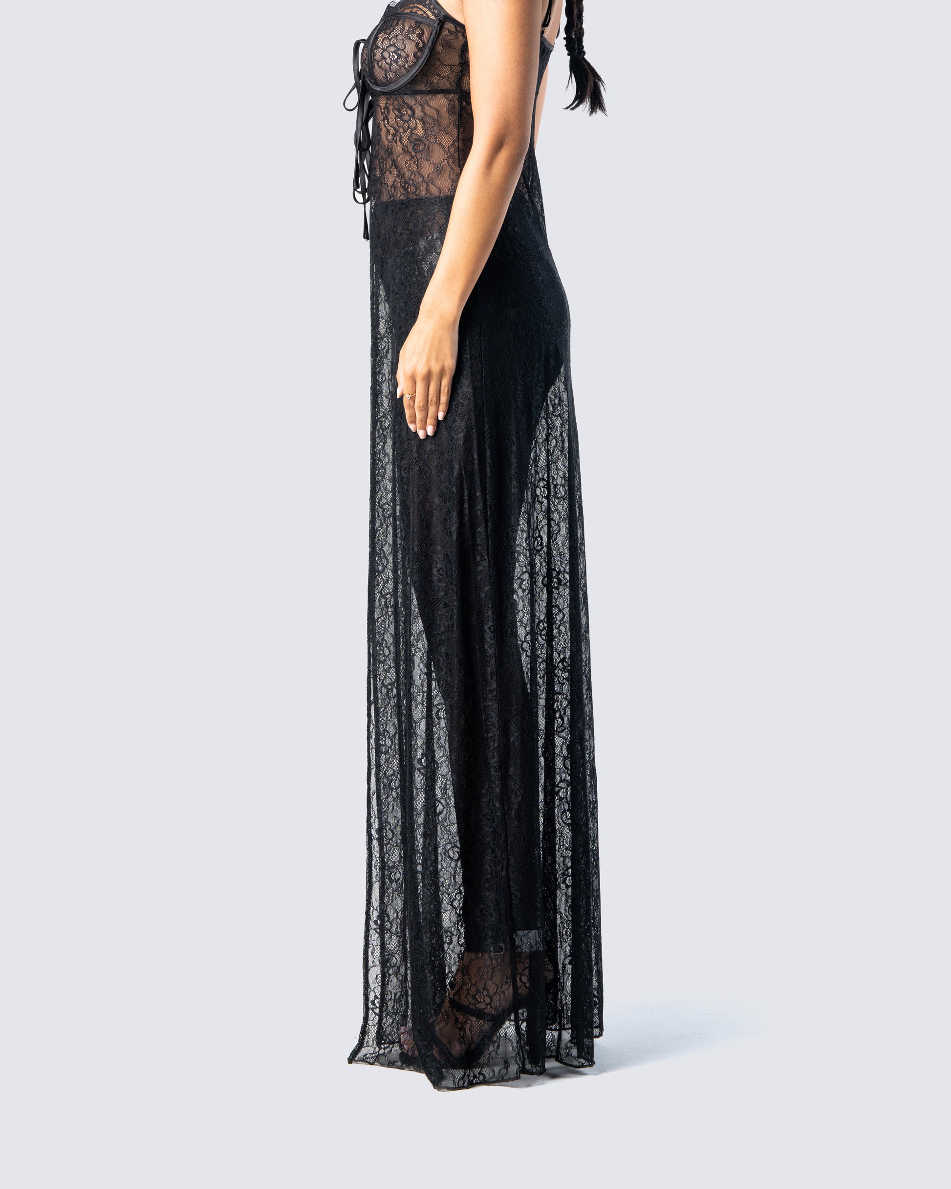Black Lace Leggings - Sheer Floral High Waist FINESSE Black Lace Leggings - Sheer Floral High Waist FINESSE