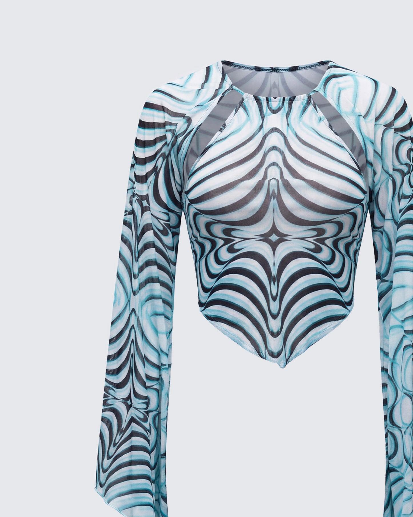 Ophelia Multi Mesh Extreme Sleeve Top