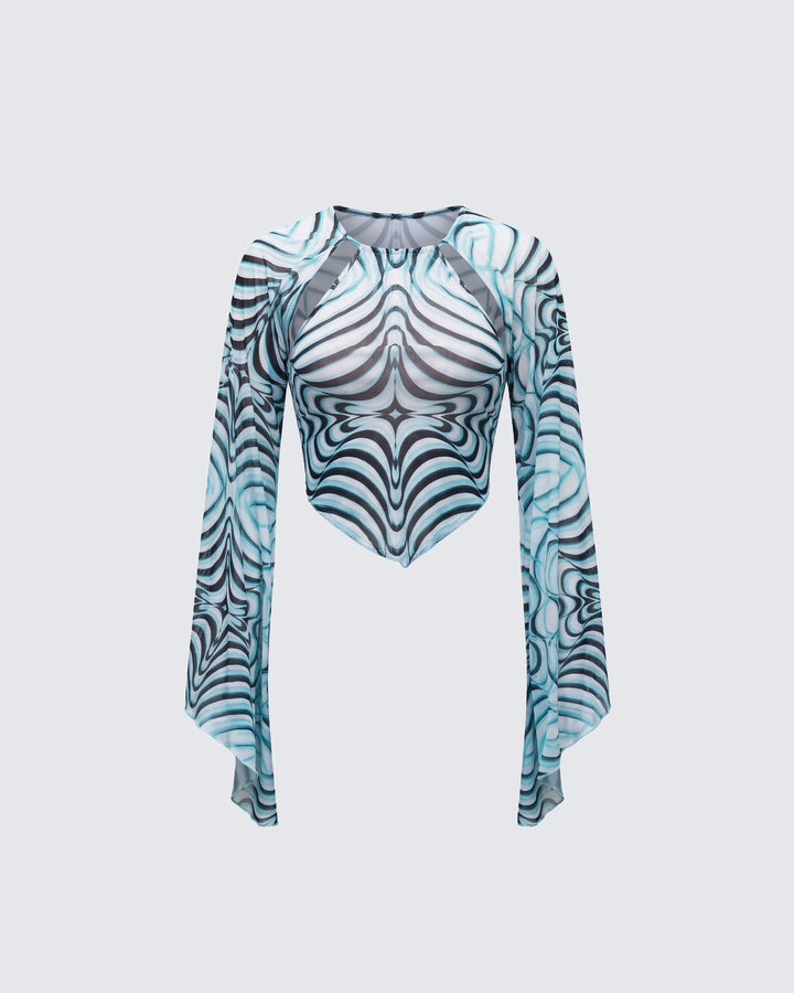 Ophelia Multi Mesh Extreme Sleeve Top
