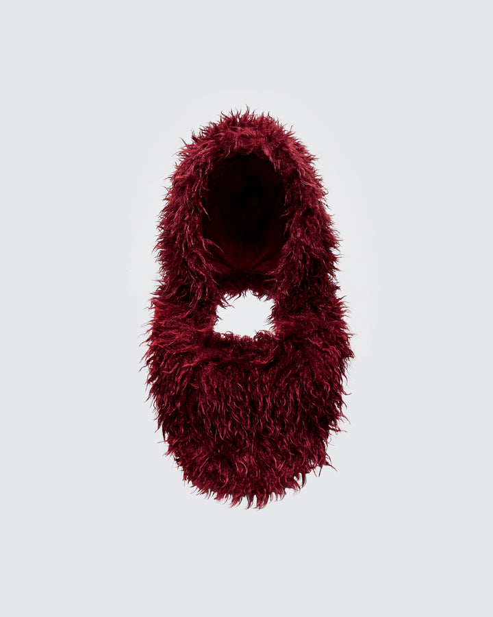 Tamara Plum Backless Hood Top product front