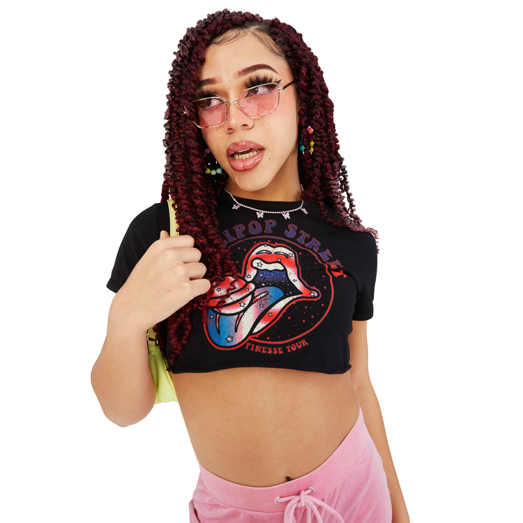 Deedee Retro Graphic Crop Tee