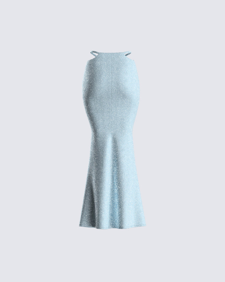 Erika Blue Maxi Skirt