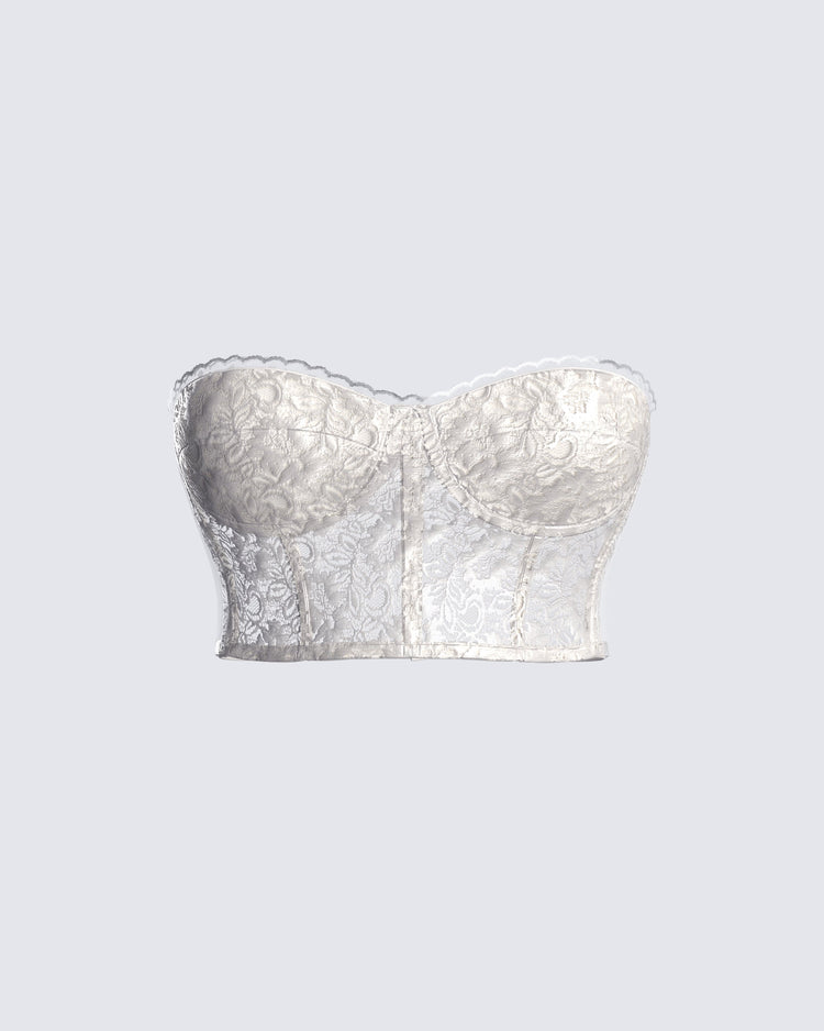 Jamie Ivory Corset Top