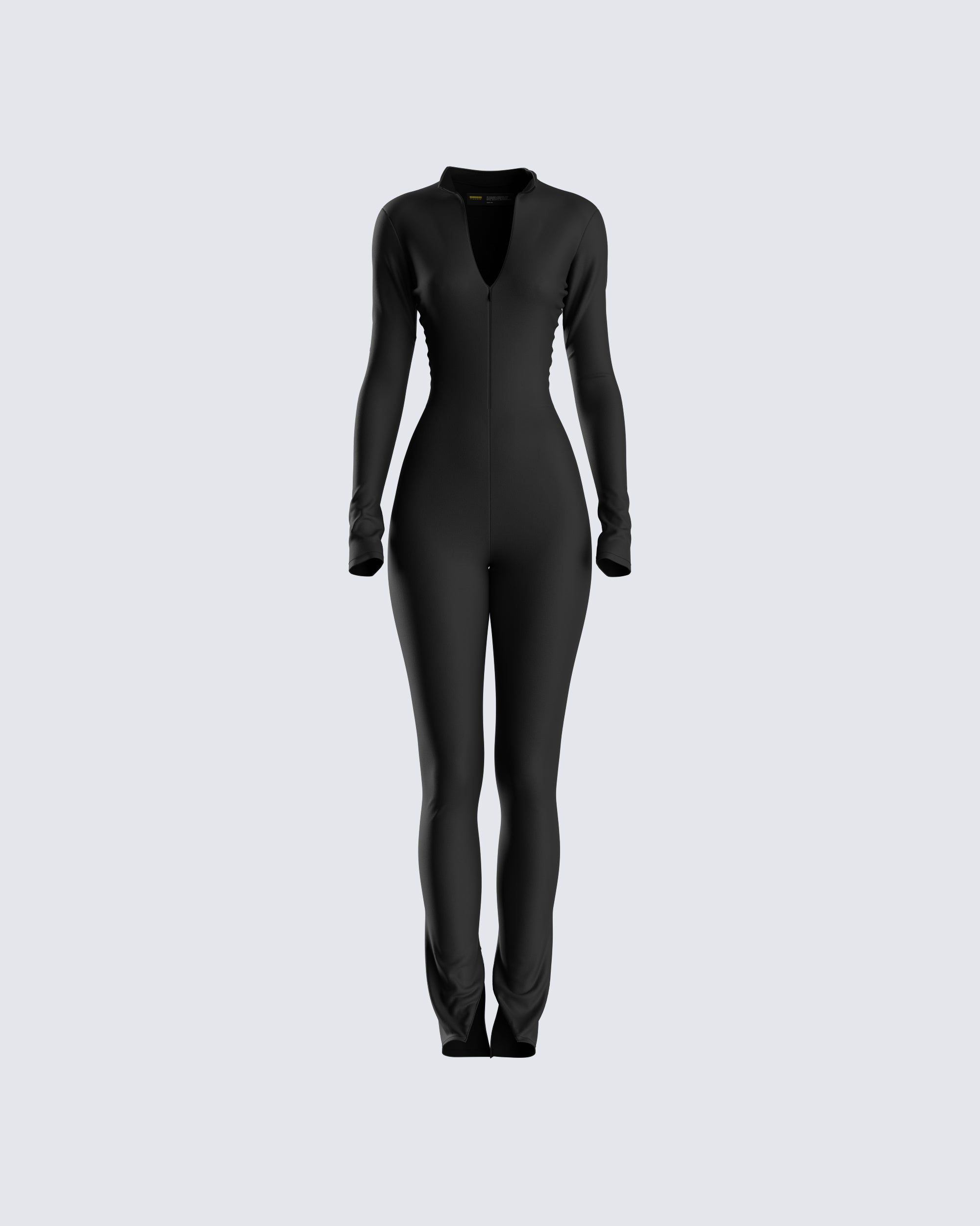 Black Coloured Crepe Printed Jumpsuit | Leemboodi