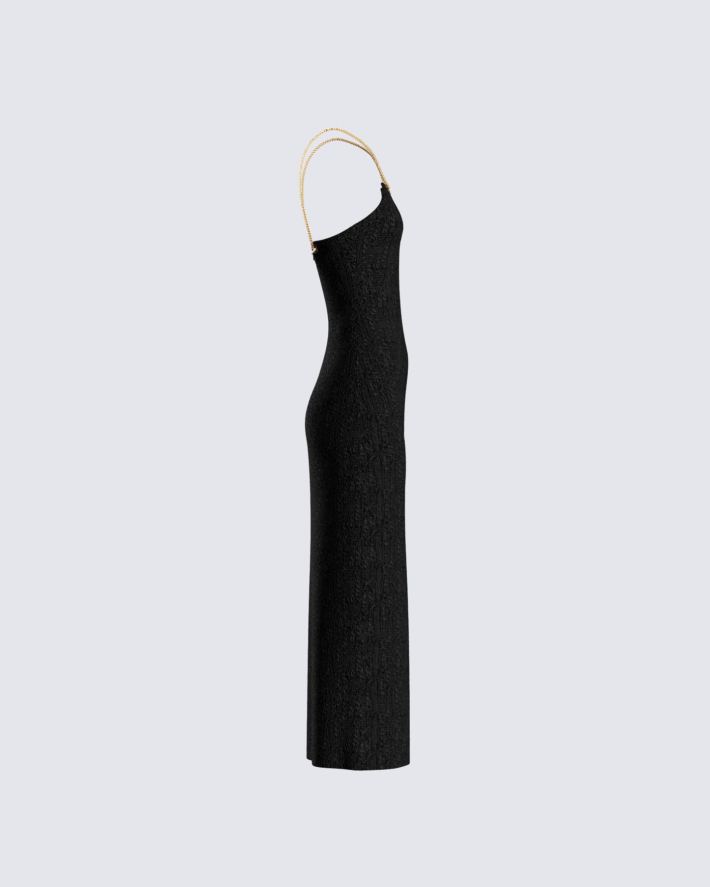 Kimbra Black Tweed Midi Dress