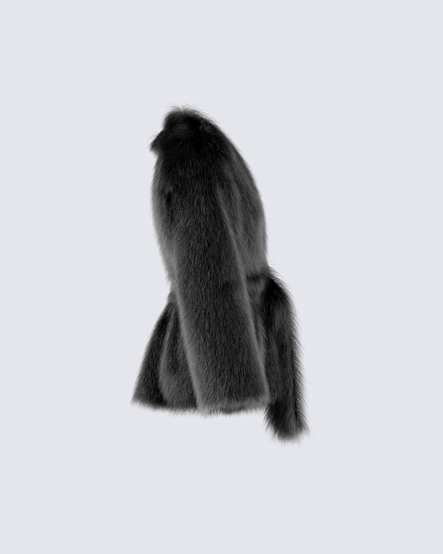 Victoria Black Fur Coat