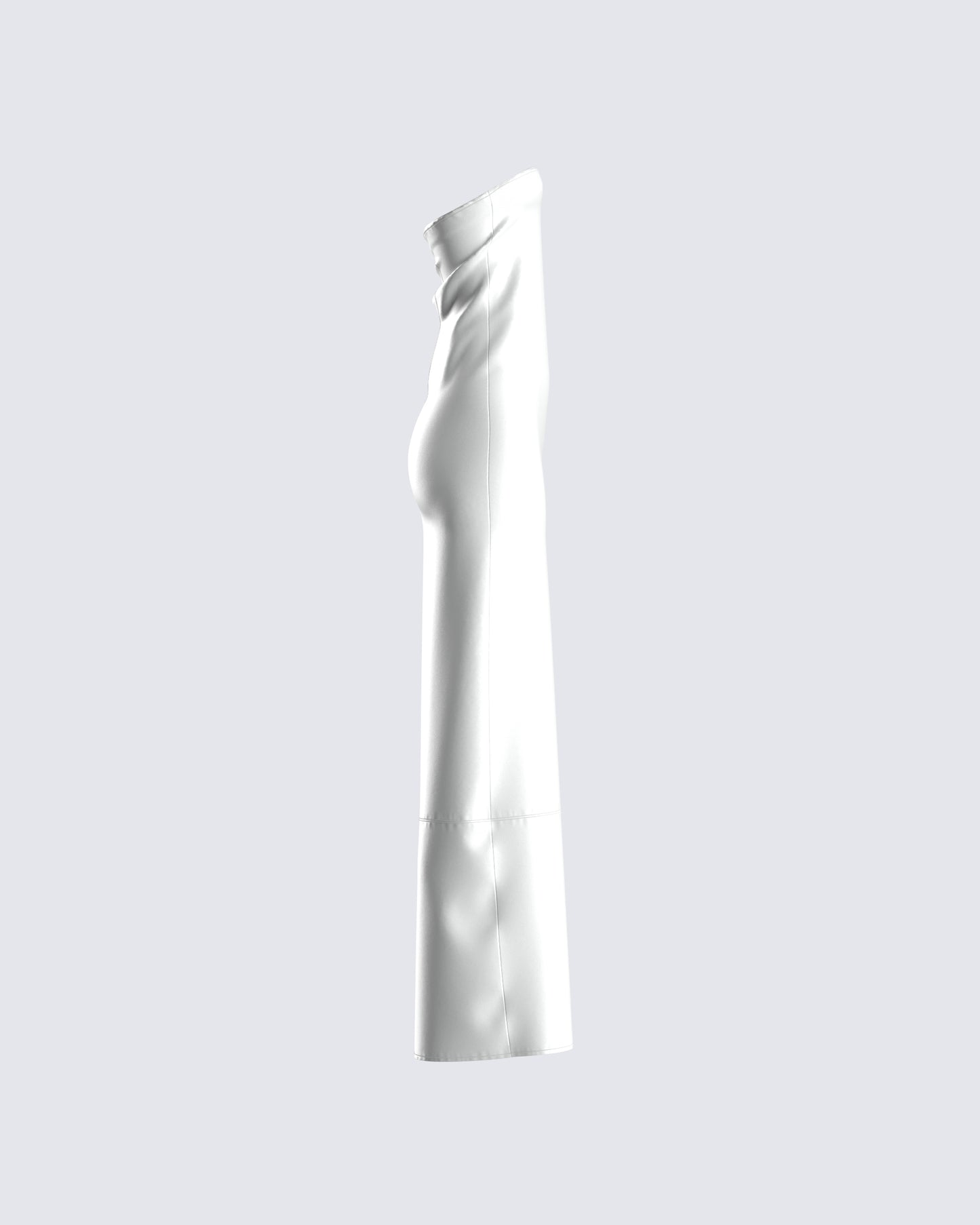 Wren White Satin Column Gown
