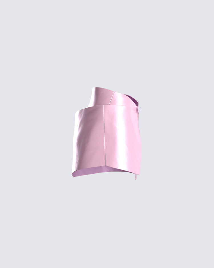 Stefani Pink Mini Skirt