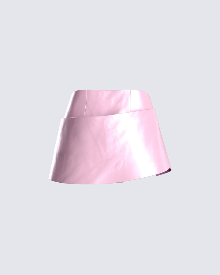 Stefani Pink Mini Skirt