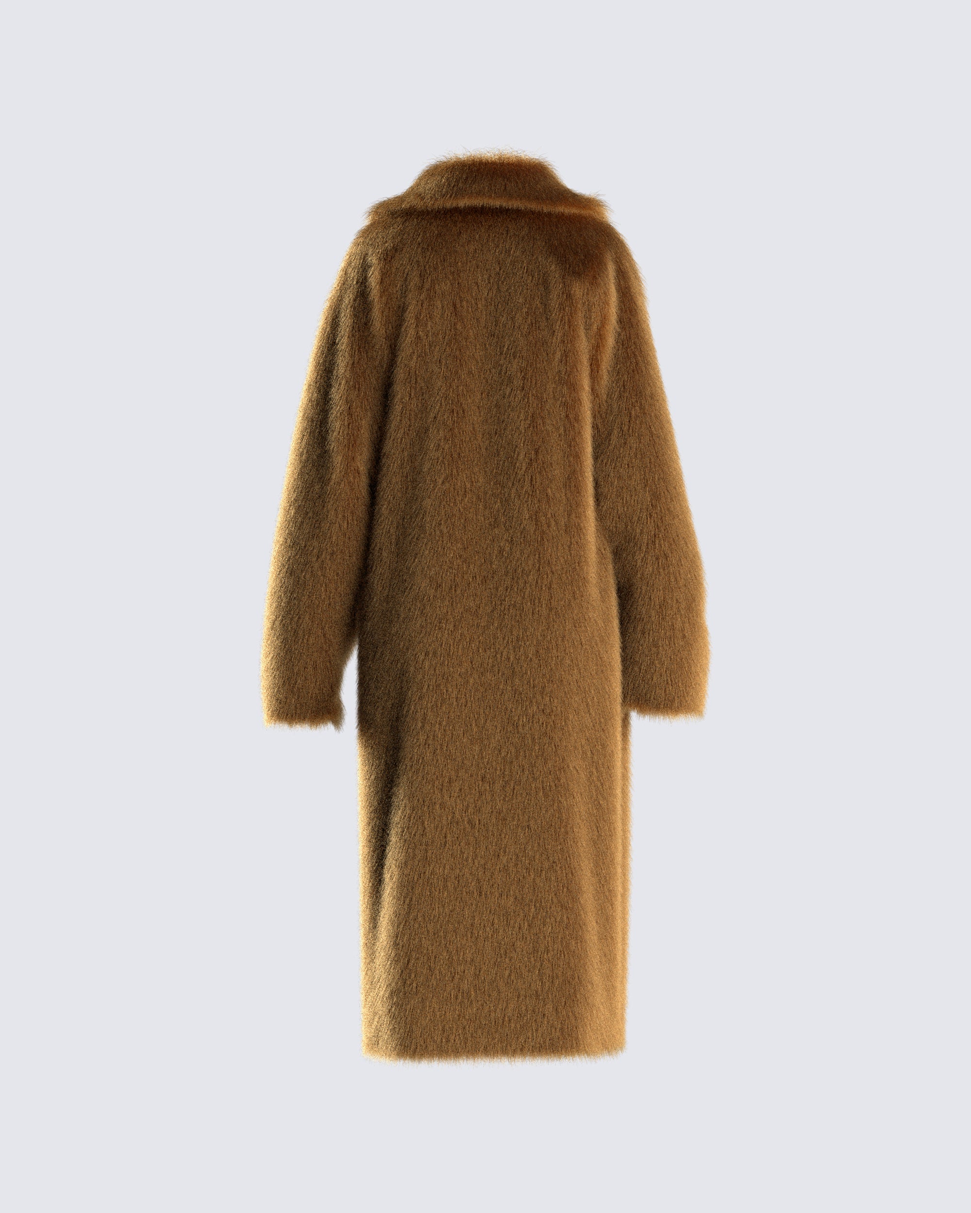 Parker Camel Vegan Fur Coat – FINESSE
