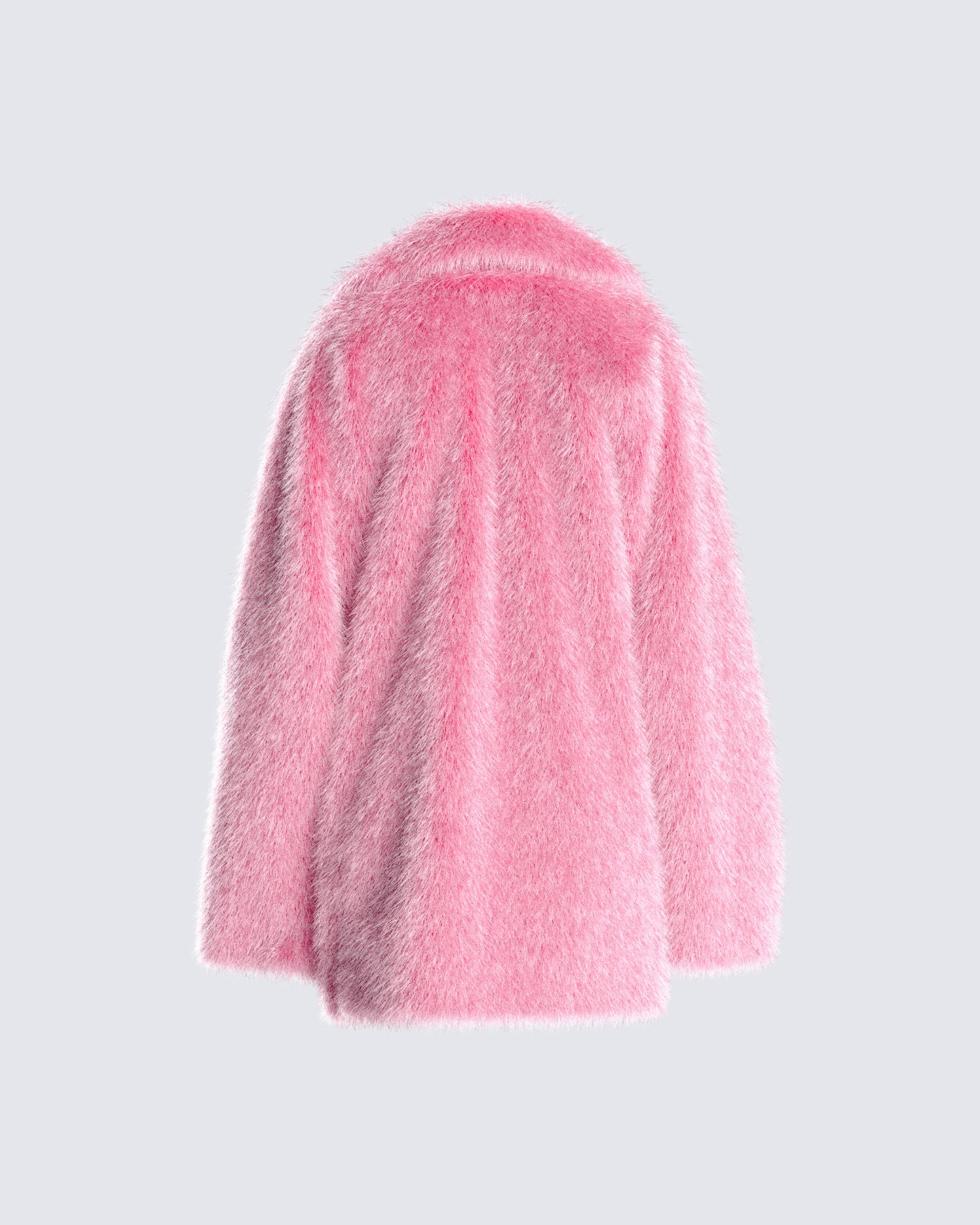 Nicole Pink Vegan Fur Coat