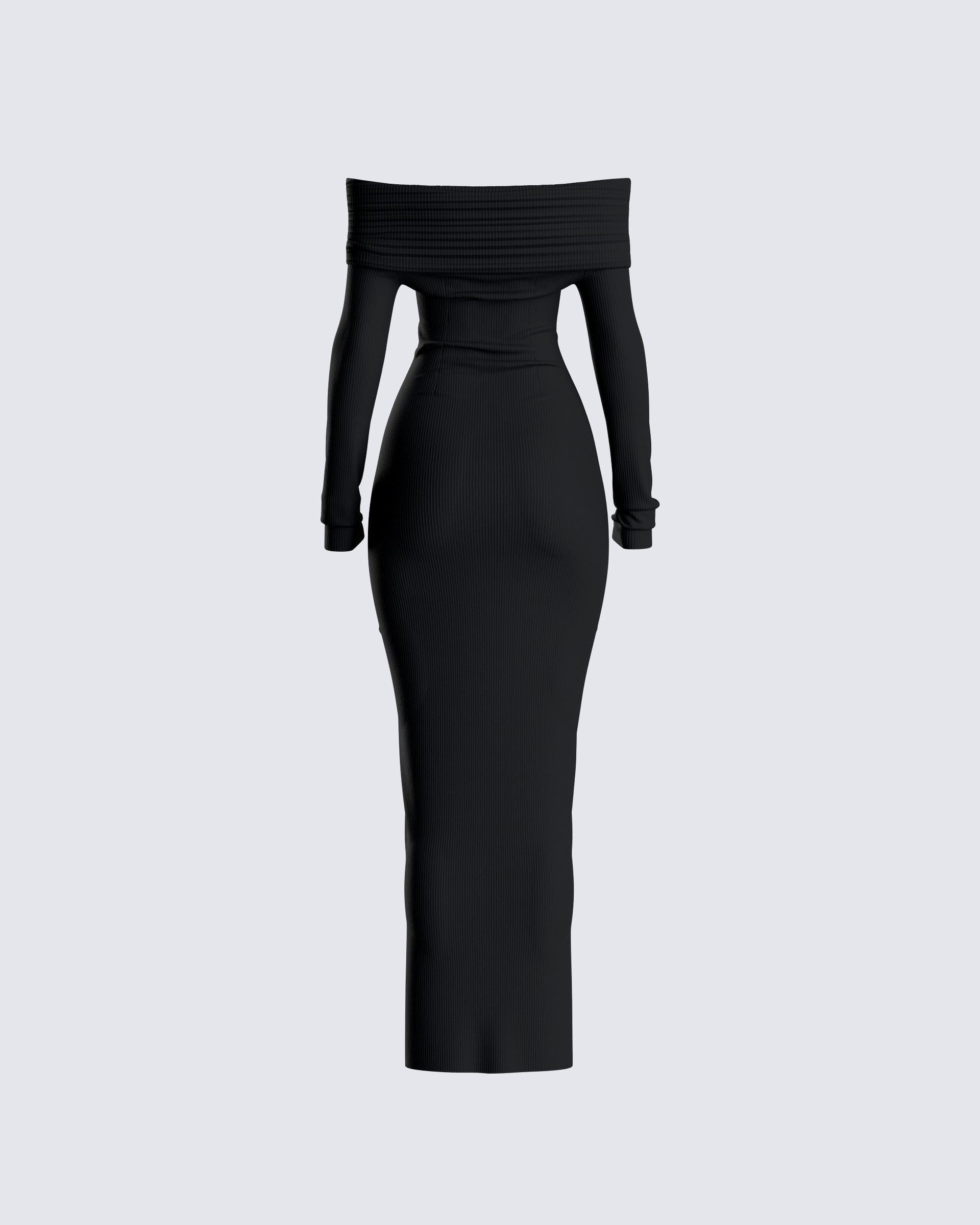 Ayan One Shoulder Maxi Dress - Black