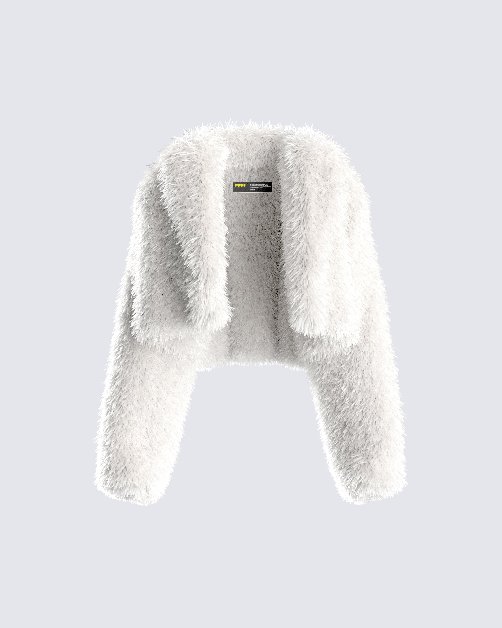 Estella Ivory Vegan Fur Coat