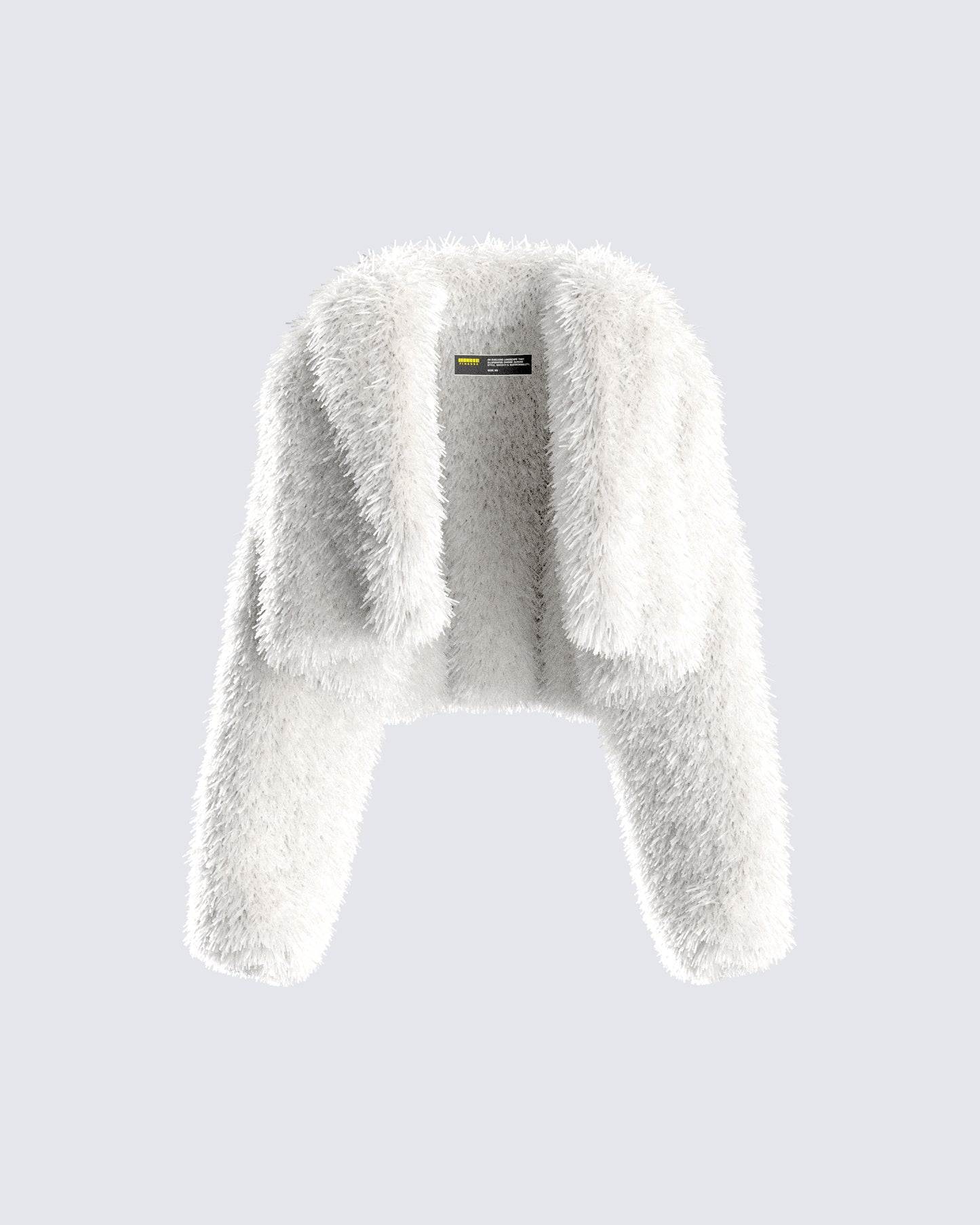 Estella Ivory Vegan Fur Coat