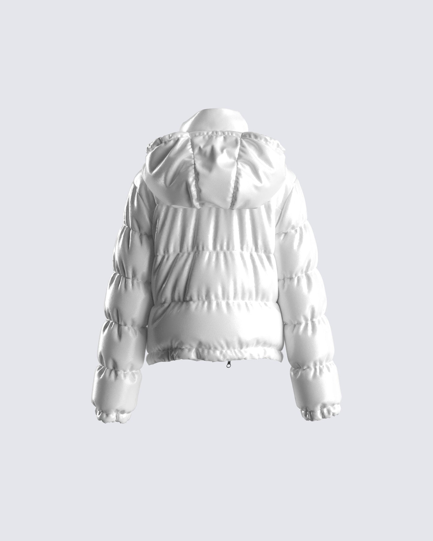 Deandra White Puffer Jacket