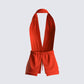 Miriam Red Knit Halter Top