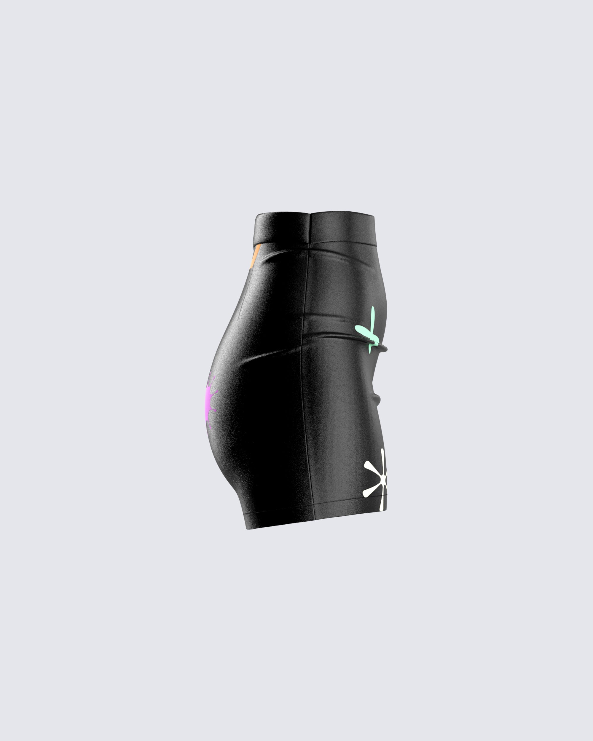 Black Shyann Vegan Leather Skirt main image 1