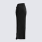 Samantha Black Velvet Maxi Skirt