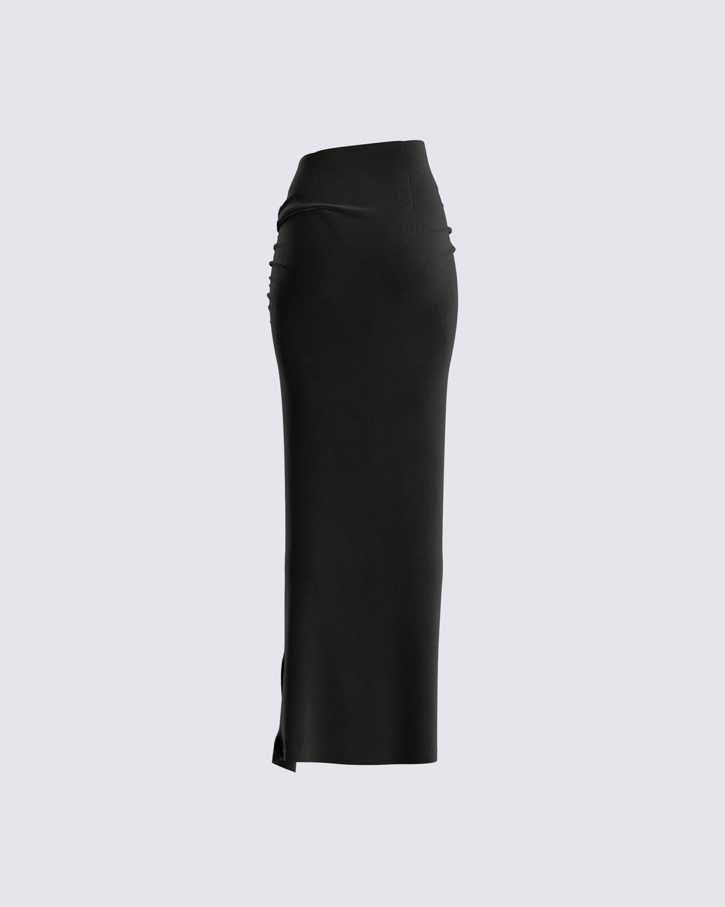 Samantha Black Velvet Maxi Skirt