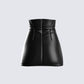 Monica Black Vegan Leather Skirt