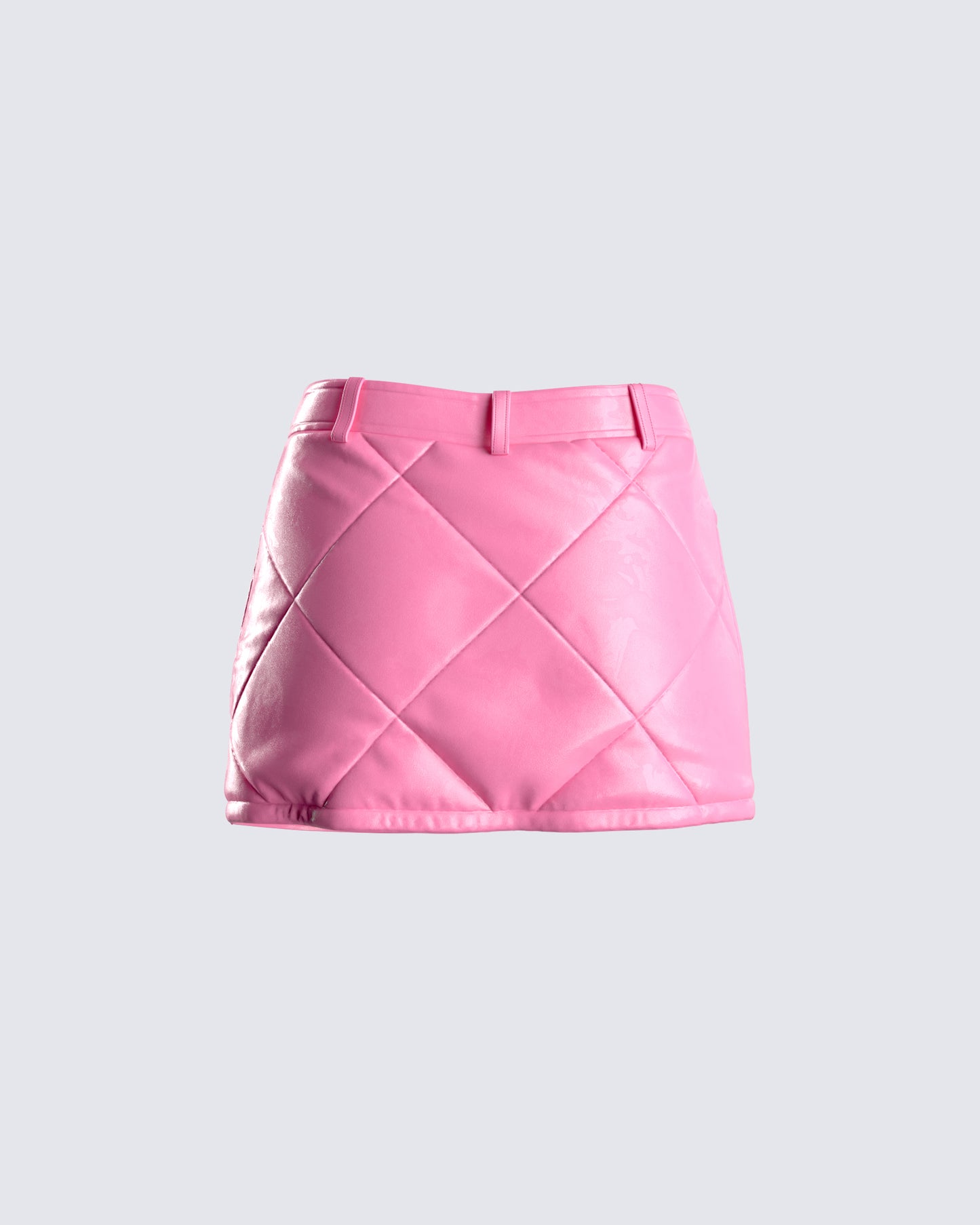 Jenna Pink Quilted Mini Skirt