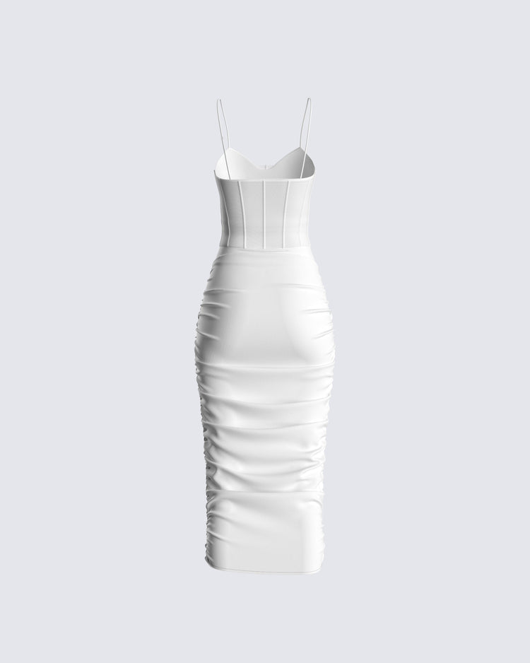 Agnes White Corset Dress