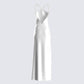 Nicola White Chain Maxi Dress