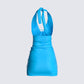 Adrian Blue Mini Dress