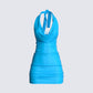 Adrian Blue Mini Dress