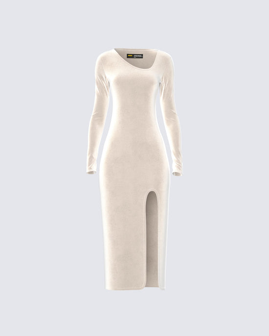 Cherry Modest Midi in Ivory main image 0