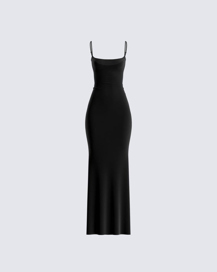 Black Maxi Dress - Bodycon Halter Neck Evening FINESSE Black Maxi Dress - Bodycon Halter Neck Evening FINESSE