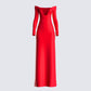 Brooke Red Maxi Dress