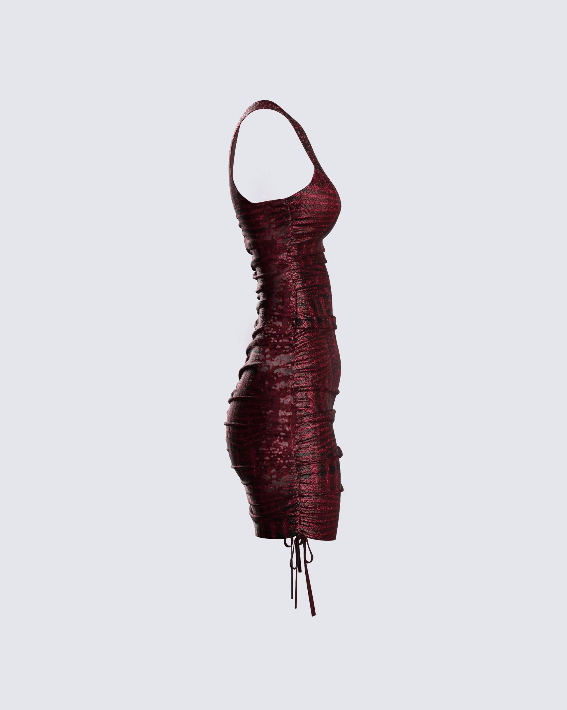 burgundy sequin bodycon dress Ritz | Burgundy Sequin Plunge-Neck Mini Dress With Long Sleeves